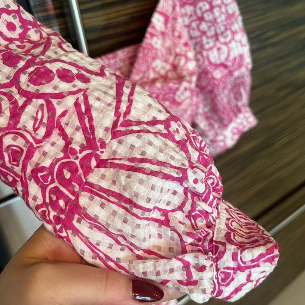 Maeve Tie-Back Printed Crop Top - Picture 5 of 7